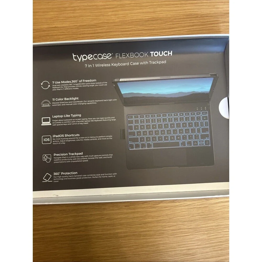 typecase Touch Keyboard Case for iPad Air 11-inch(M4/M3/M2, 2026/2025/2024) & iP
